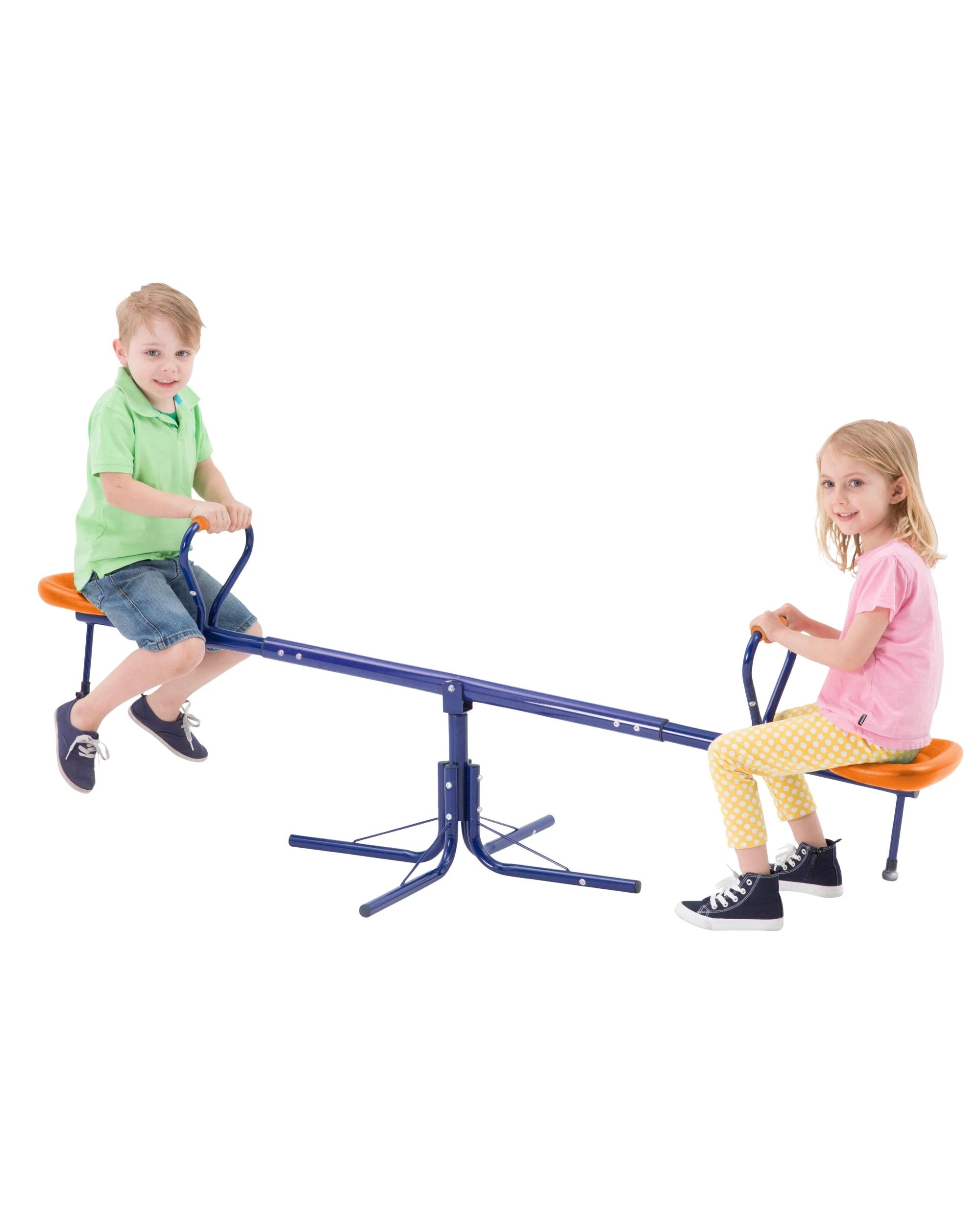 2 Action Sports Rotating Spinning See Saw - Blue, 2 of 8