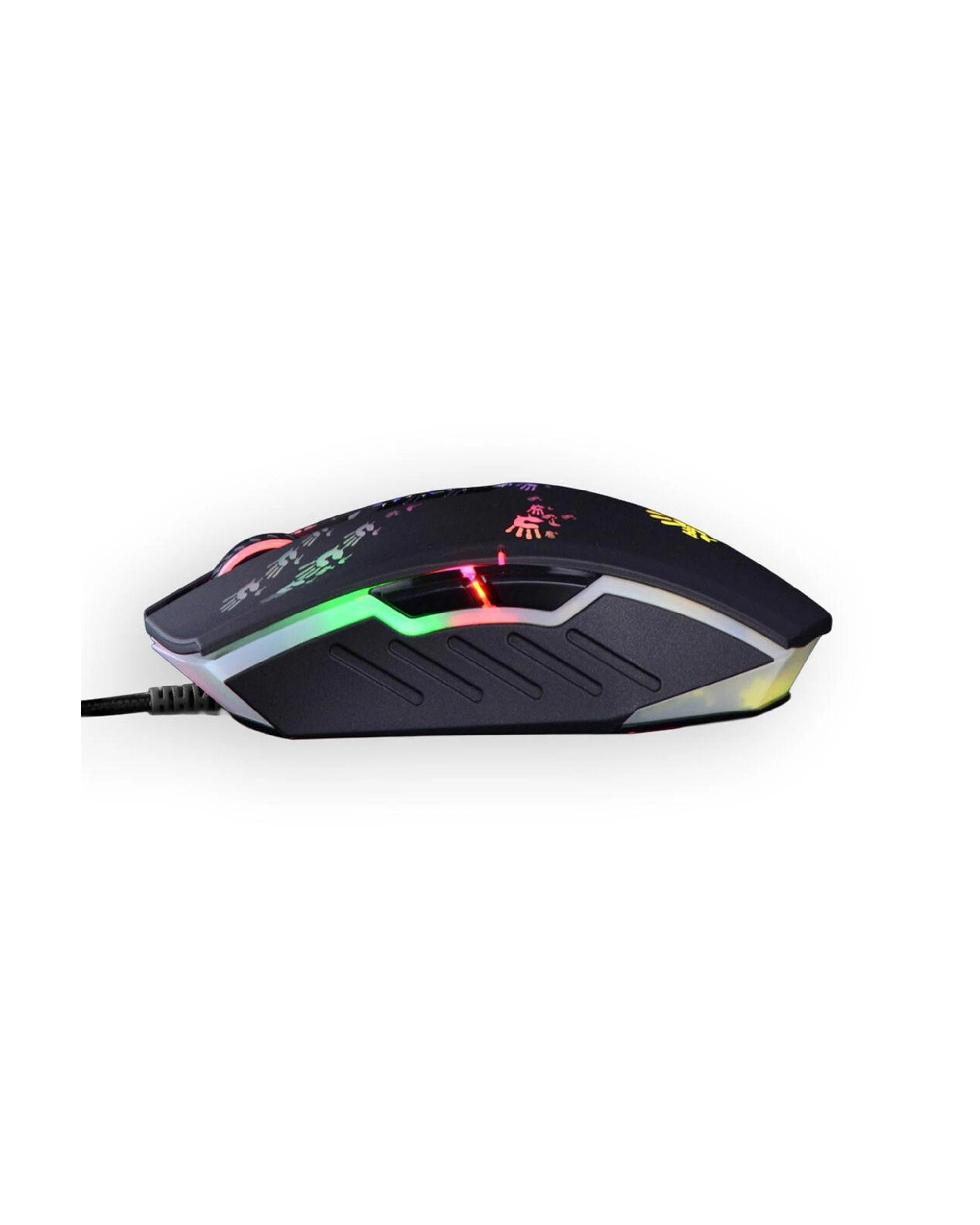 4 Bloody A60 Light Strike Black Wired 6200 CPI Optical Gaming Mouse, 4 of 4