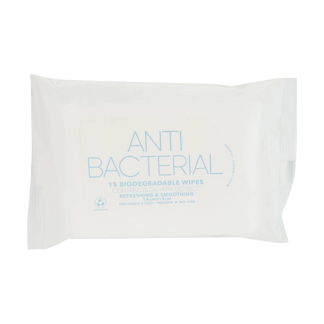 1 15 Pack Refreshing & Smoothing Wipes - Anti Bacterial, 1 of 4