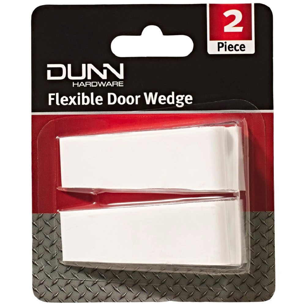 1 Dunn Flexible Door Wedges White 2 Pack, 1 of 2