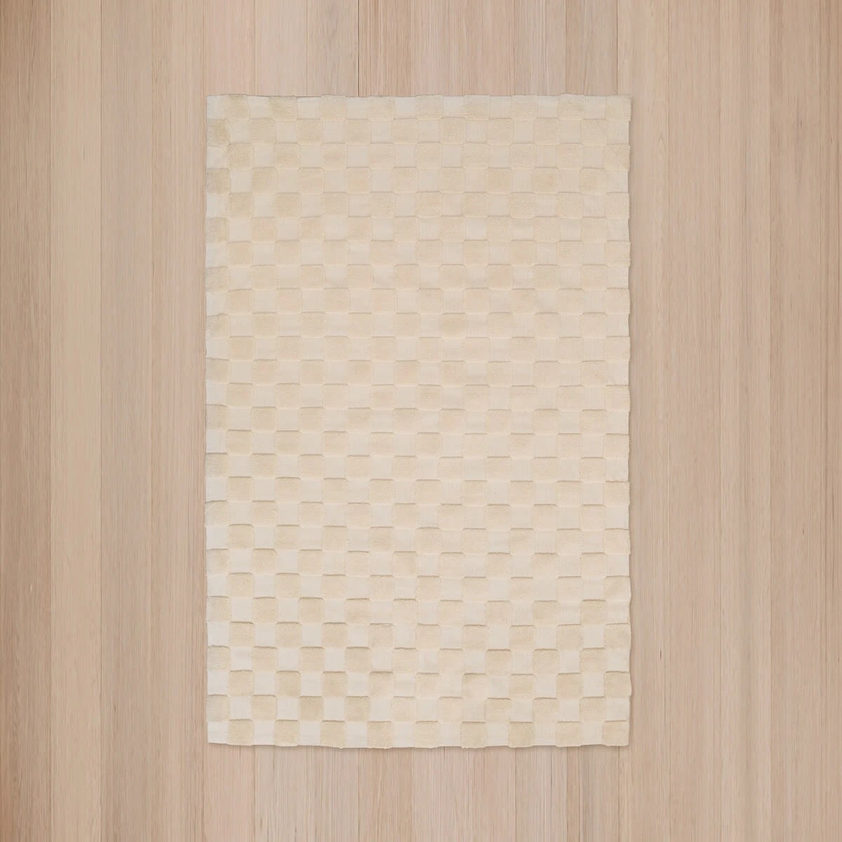 5 Check Rug - Natural, Extra Large - 270cm x 180cm, 5 of 7