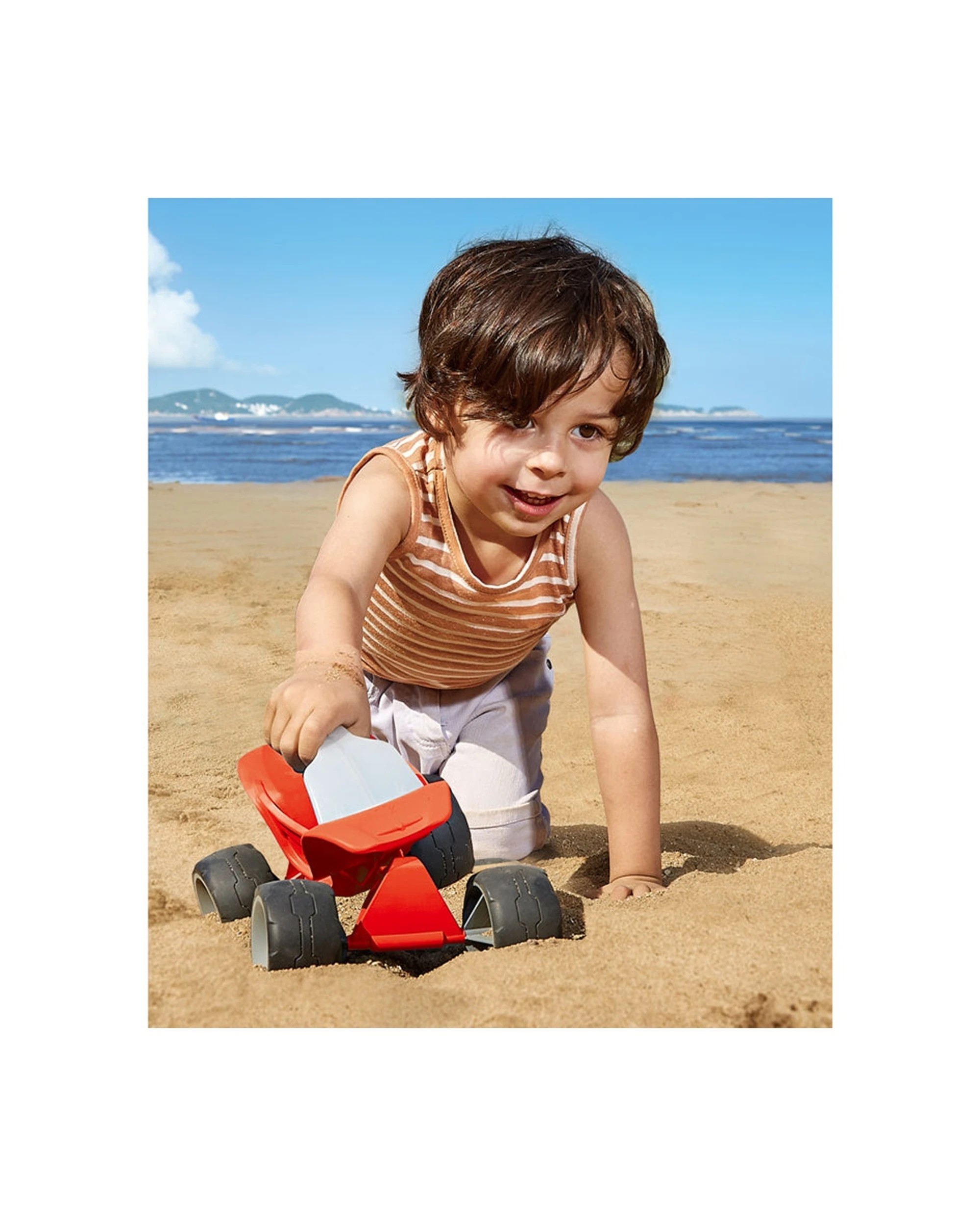 3 Hape Dune Buggy Outdoor Vehicle Play Toy Toddlers Kids Durable Plastic Construction - Red, 3 of 3