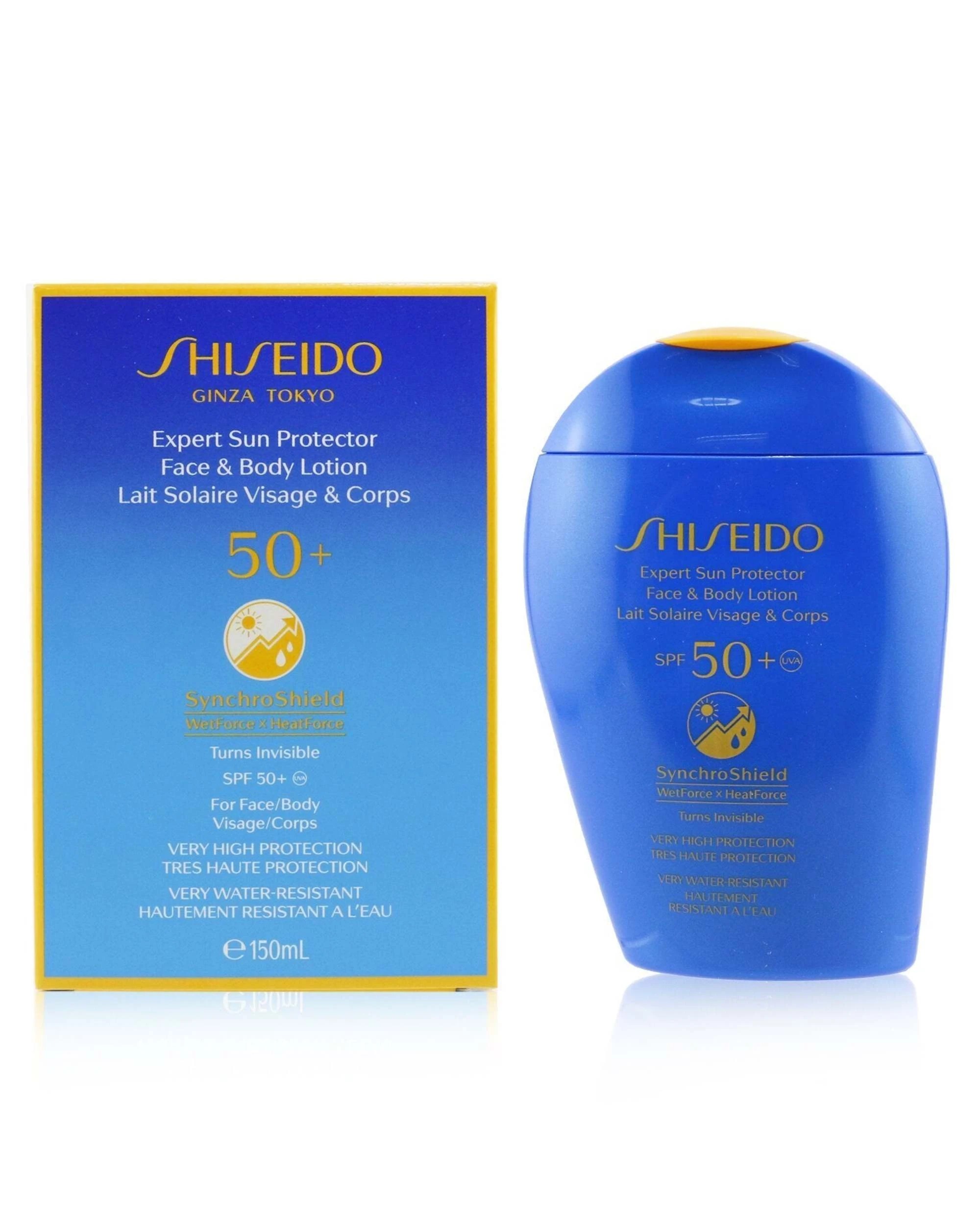 1 Shiseido Expert Sun Protector SPF50+ Face & Body Lotion 150ml/5.07oz, 1 of 3