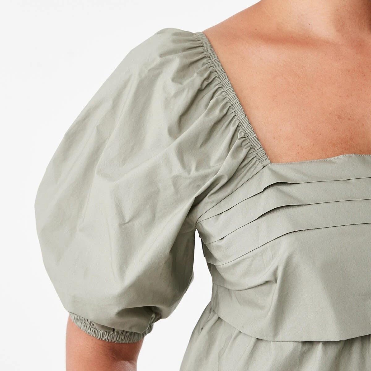 5 Short Sleeve Puff Sleeve Top Pave Grey, 5 of 7