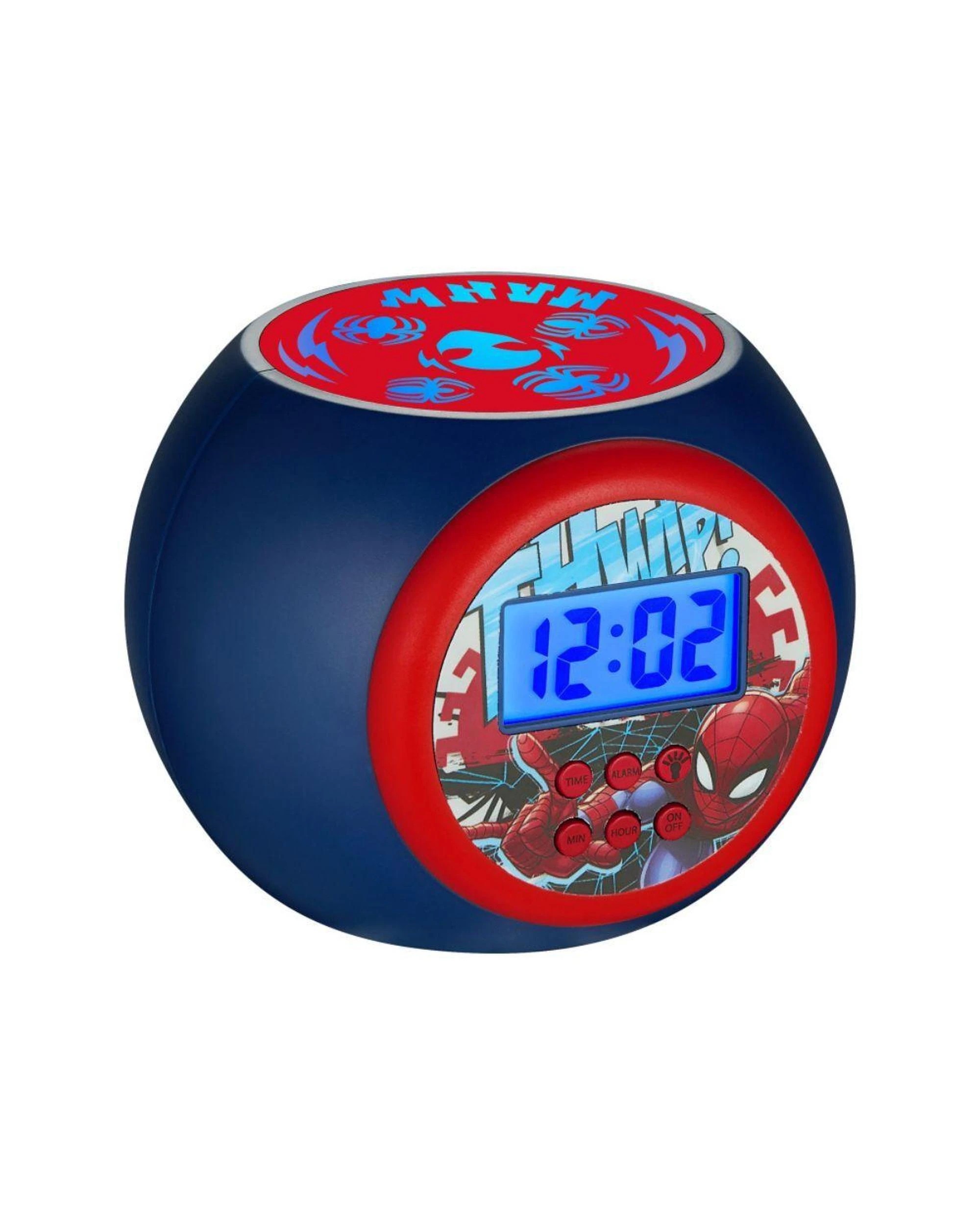 1 Marvel Spiderman Projector Clock, 1 of 3