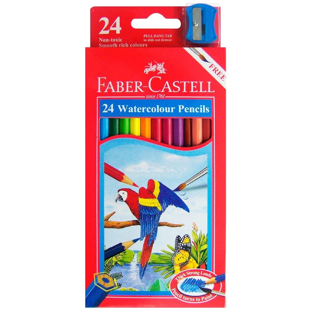 1 Faber-Castell Watercolour Pencils 24 Pack, 1 of 4