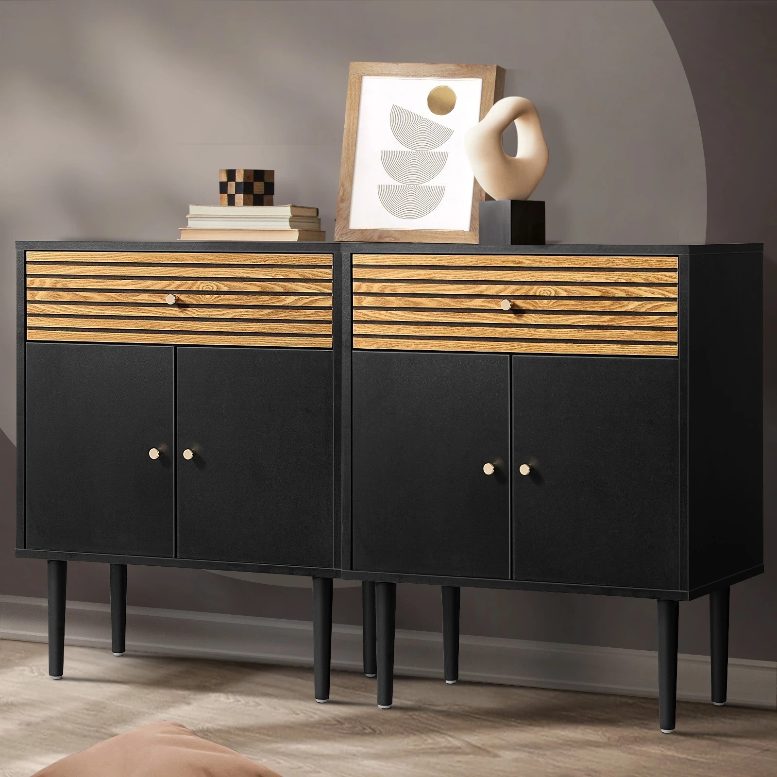 3 Oikiture 2x Sideboard Buffet - Multi, 3 of 9