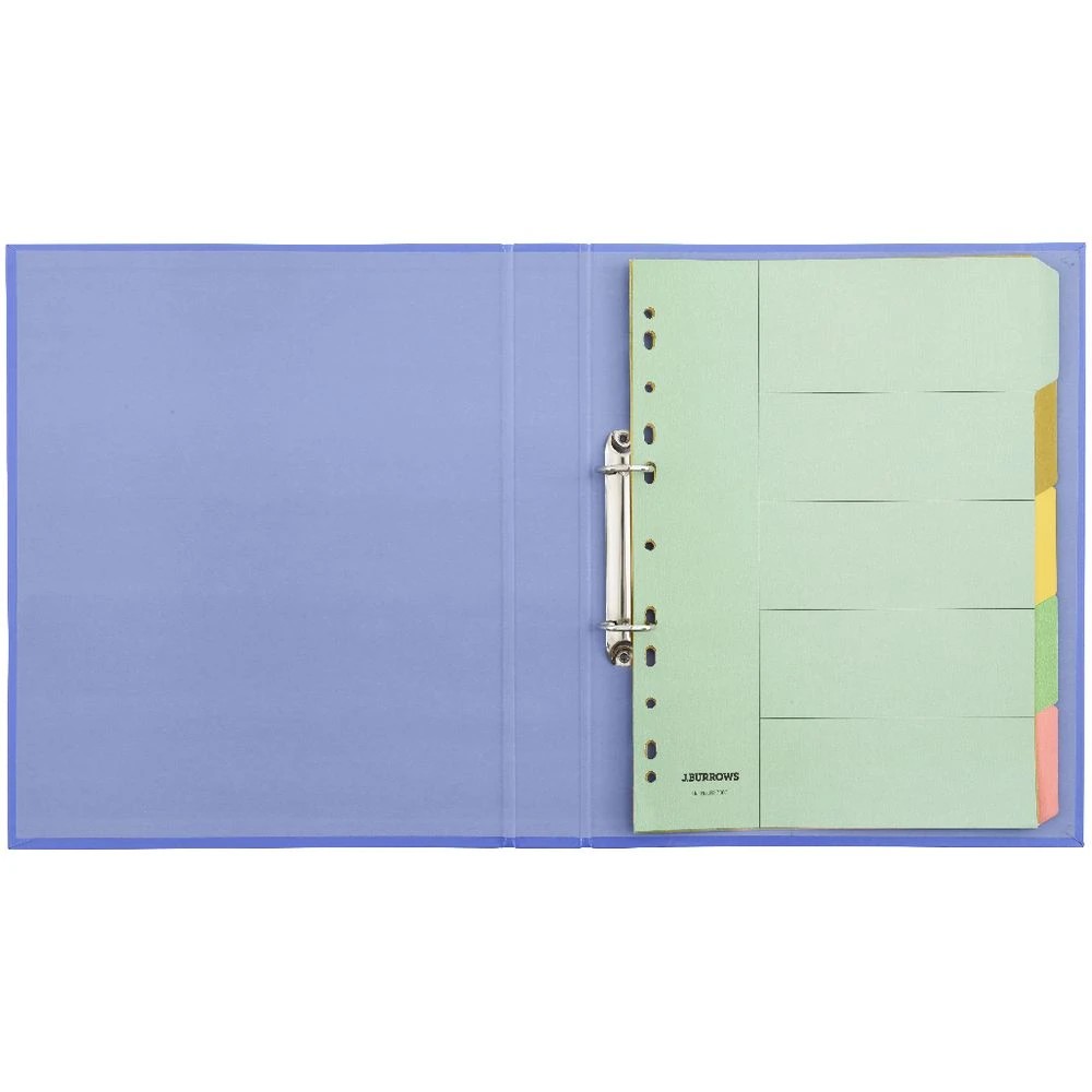 4 J.Burrows A4 Binder 2 D-Ring 25mm Gloss Purple, 4 of 6