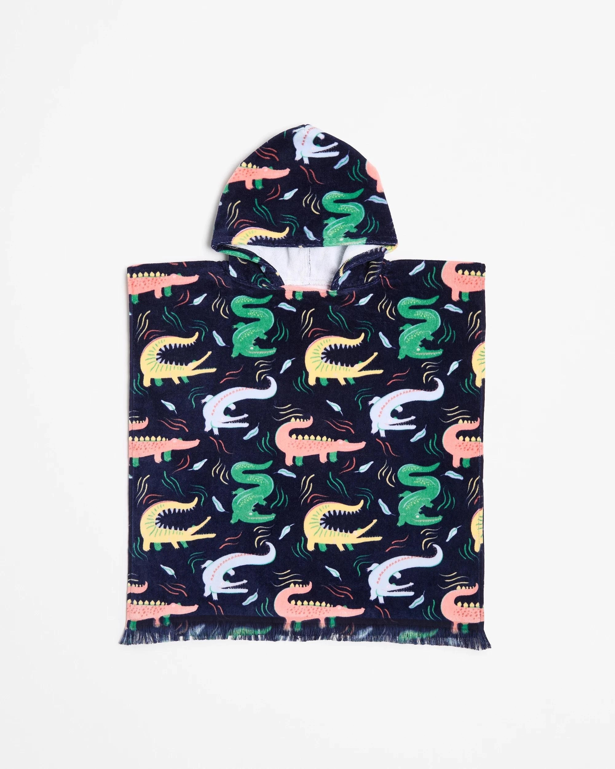 1 Target Kids Crocodile Hooded Beach Towel - Multi, 1 of 3