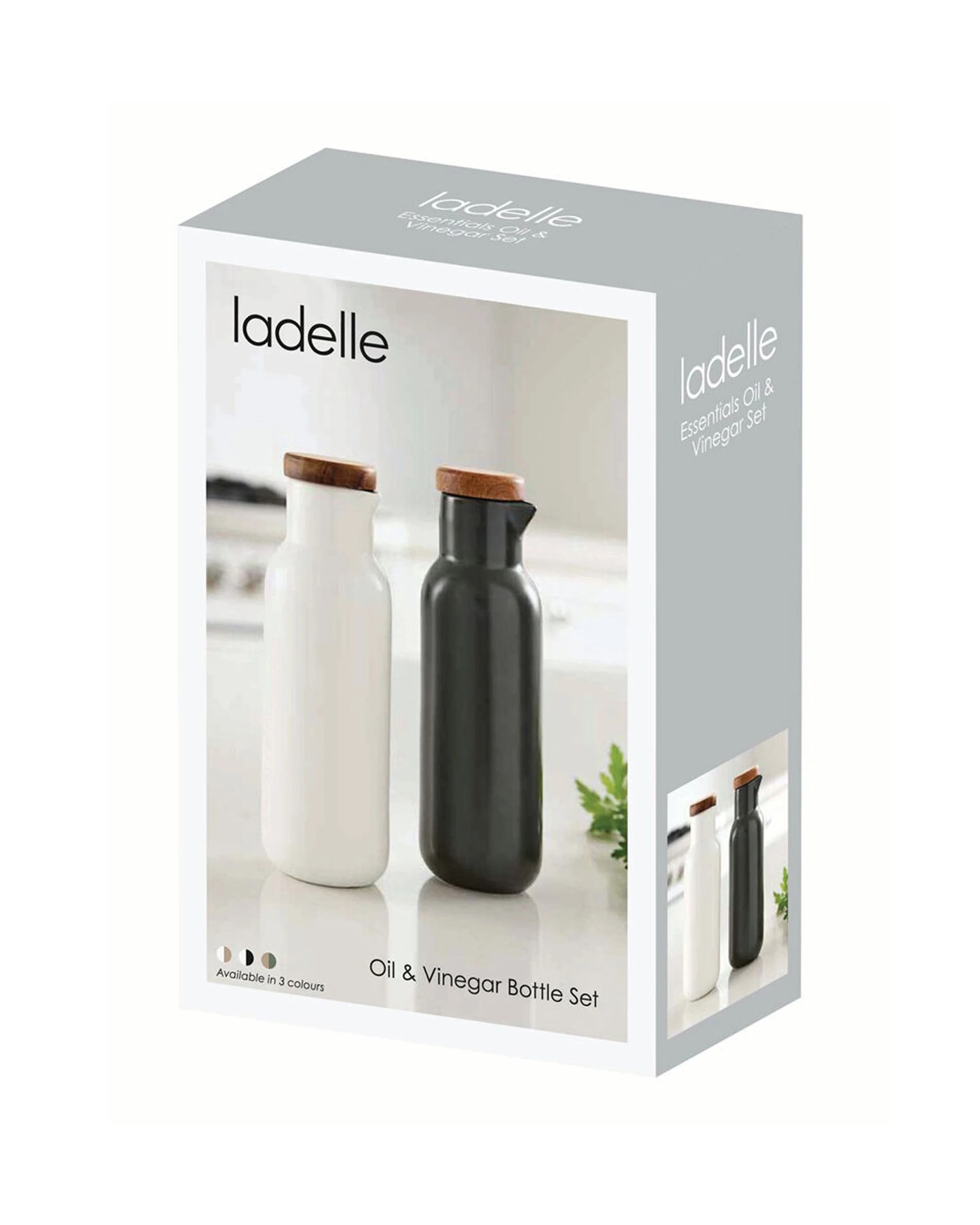 2 Ladelle 2pc Essentials Oil & Vinegar Bottle Set 320ml - White, 2 of 4