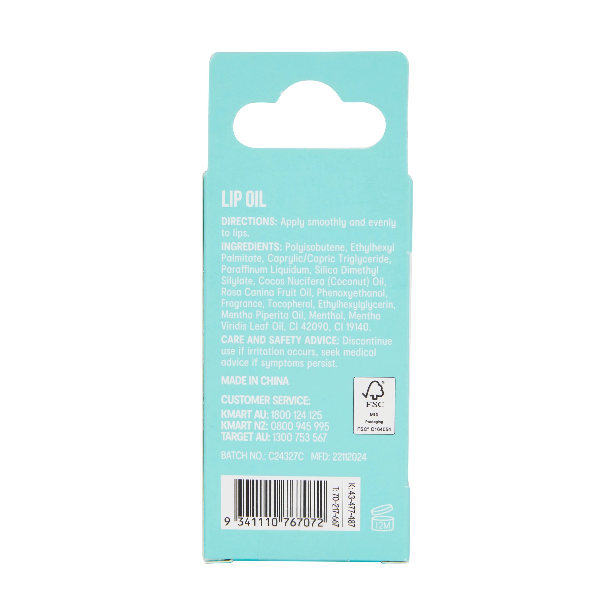5 OXX Skincare Nourishing Lip Oil - Coconut Oil and Mint Scented, 5 of 5