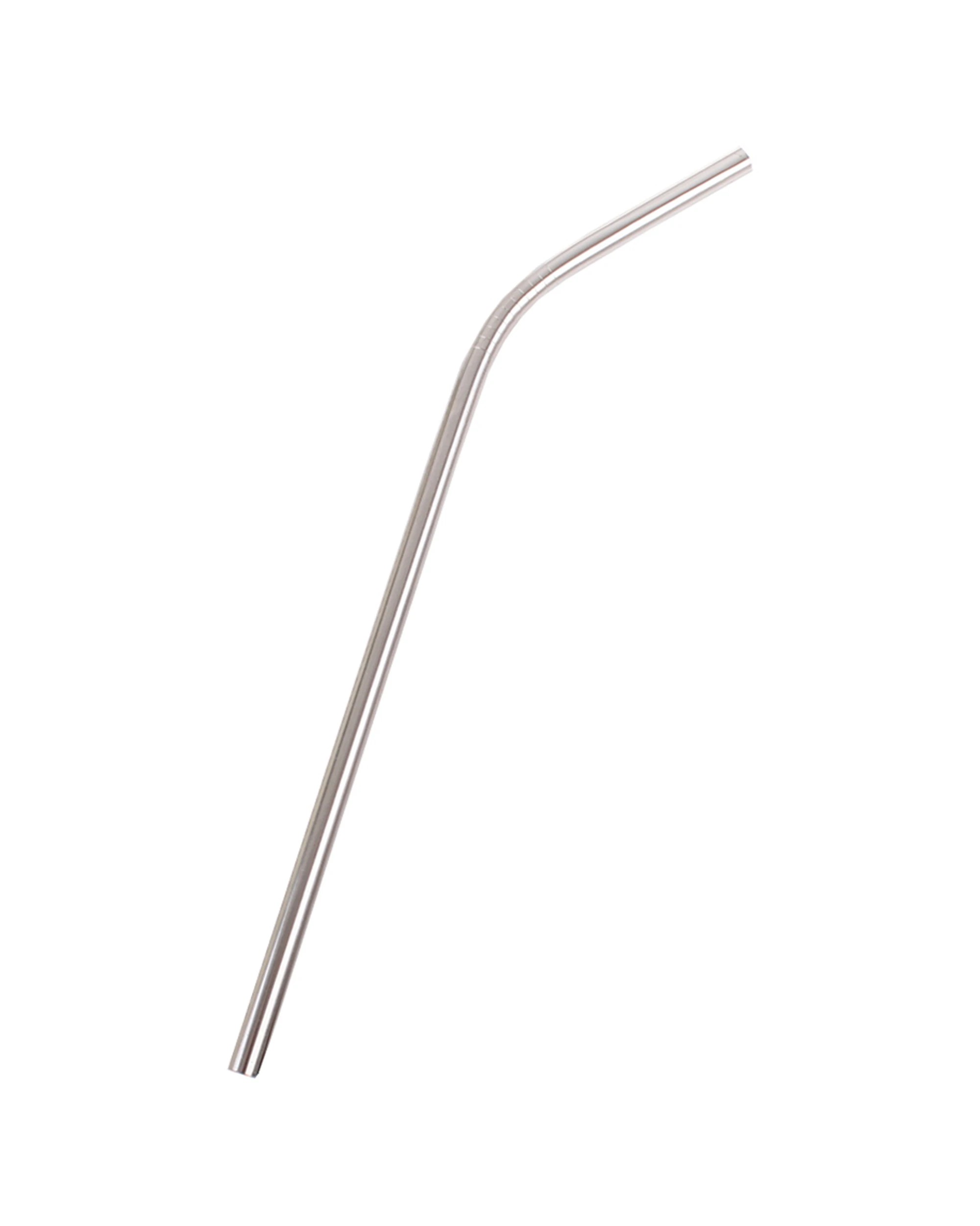 1 Appetito Stainless Steel Reusable Bent Drinking Straws Home Kitchen - Silver, 1 of 1