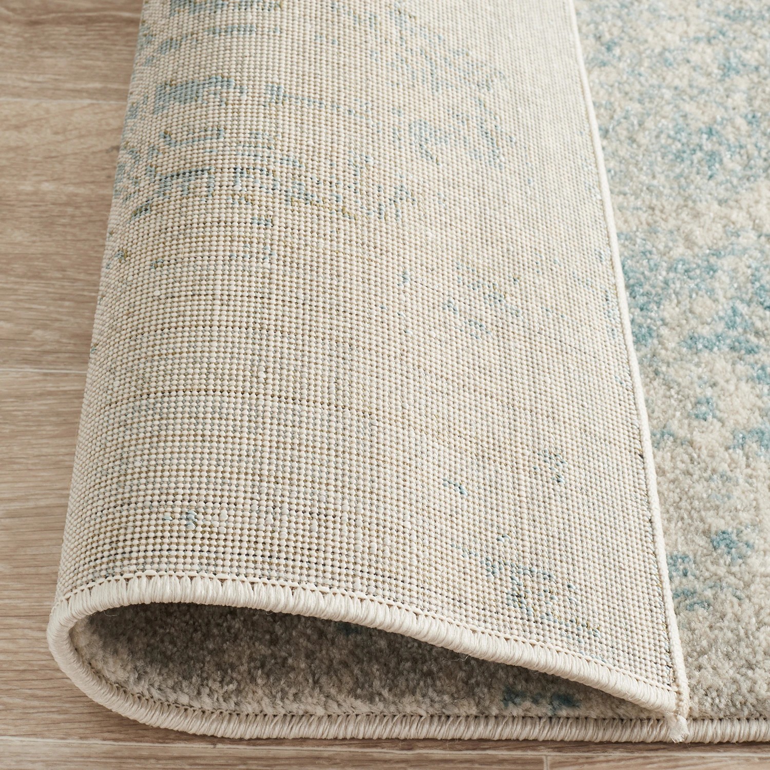 7 Common Ground Rugs Encore 253 400x80cm - Large Runner Power Loomed Pet Friendly Rug - Blue, 7 of 7