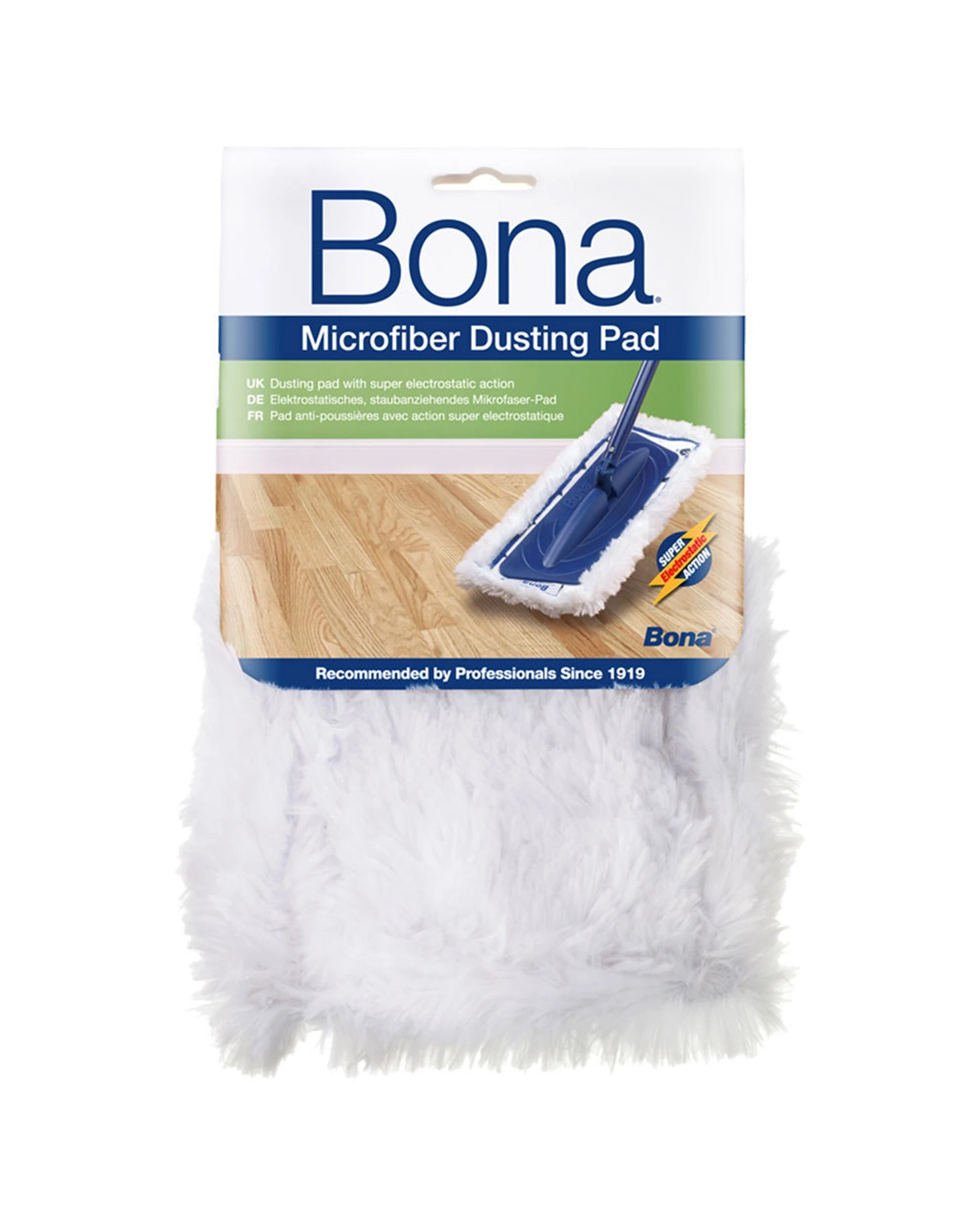 4 Bona Microfibre Applicator Cleaning Dusting Pads Washable Reusable Multipack - Multi, 4 of 4