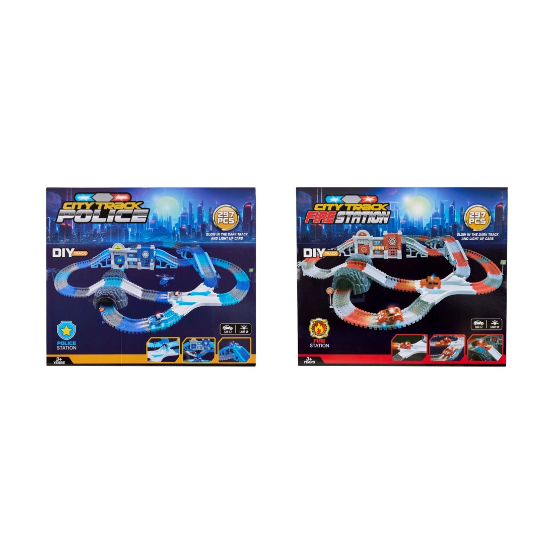 1 297 Piece City Track Set - Assorted, 1 of 10