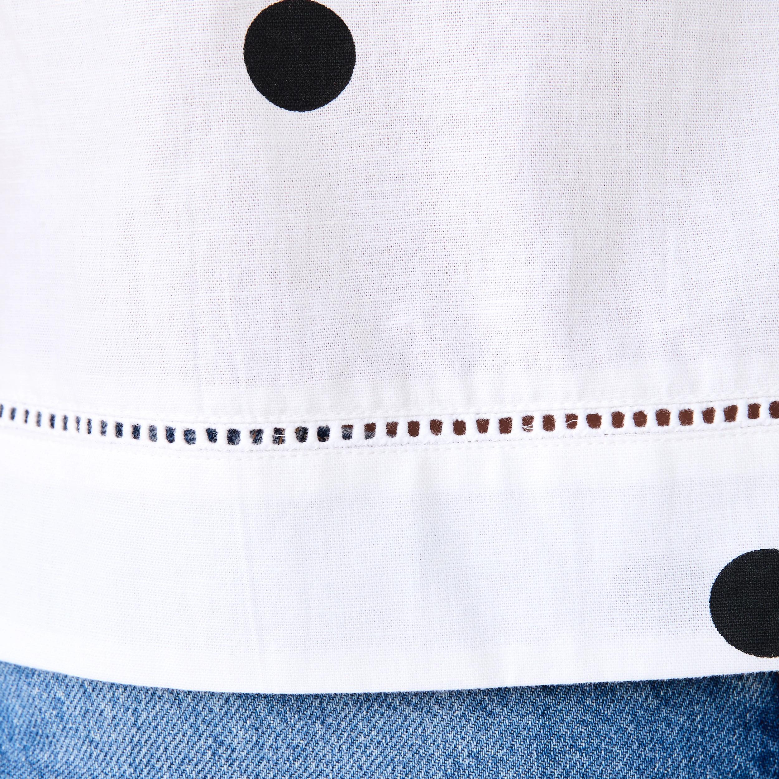 5 Sleeveless Side Tie Detail Top Spot Wht, 5 of 6