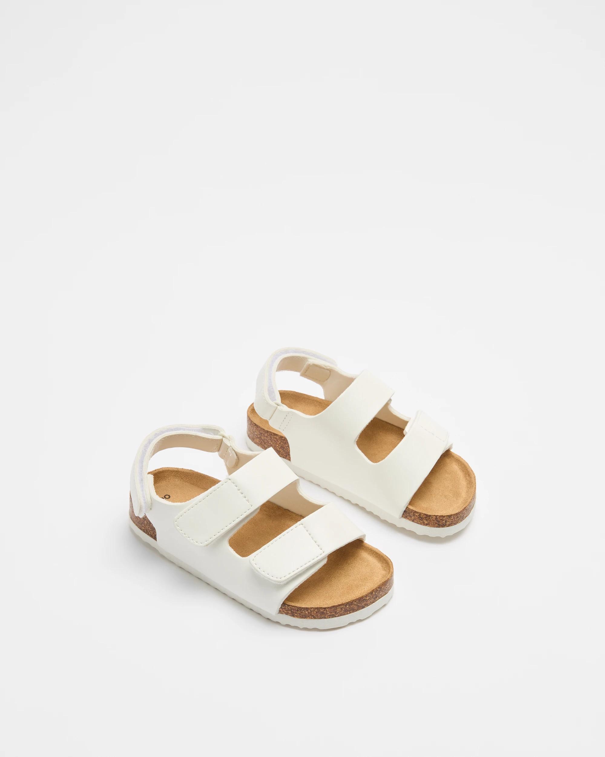 2 Target Girls Junior Moulded Cork Sandal WHITE, 2 of 2