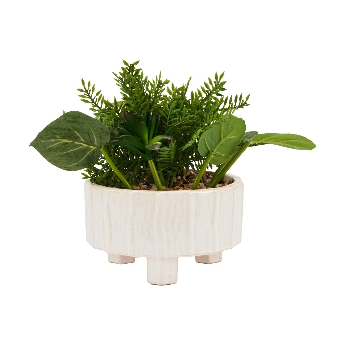 4 Artificial Mixed Foliage in Pot, 4 of 10