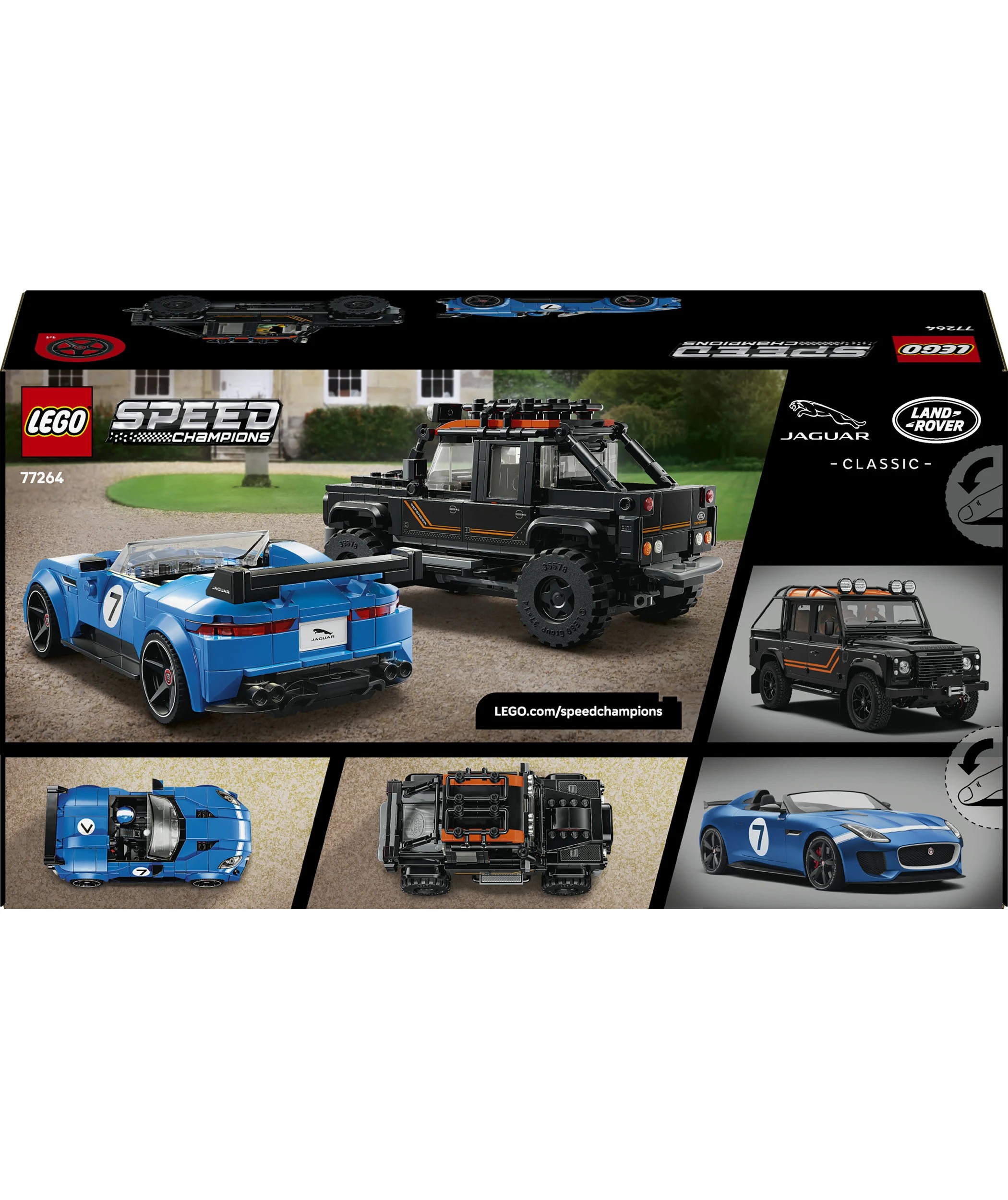 10 LEGO Speed Champions Jaguar Project 7 & Land Rover Defender 77264, 10 of 10