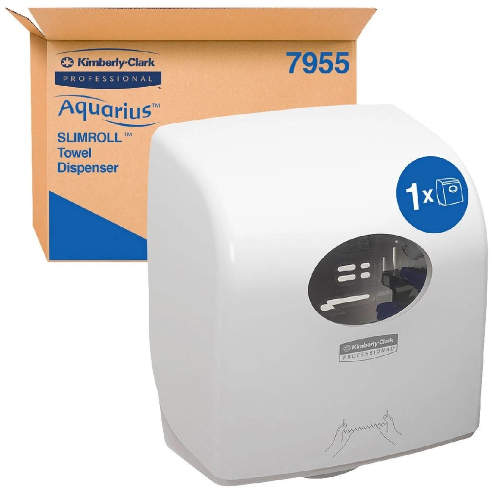 1 Kimberly-Clark Aquarius PBS SlimRoll Paper Towel Dispenser, 1 of 6