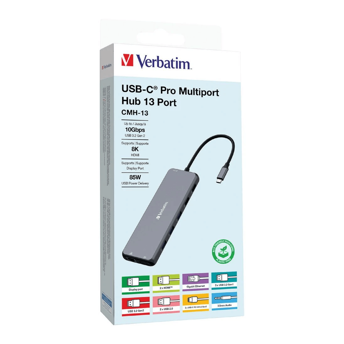 5 Verbatim 13-port USB-C Hub Grey, 5 of 5