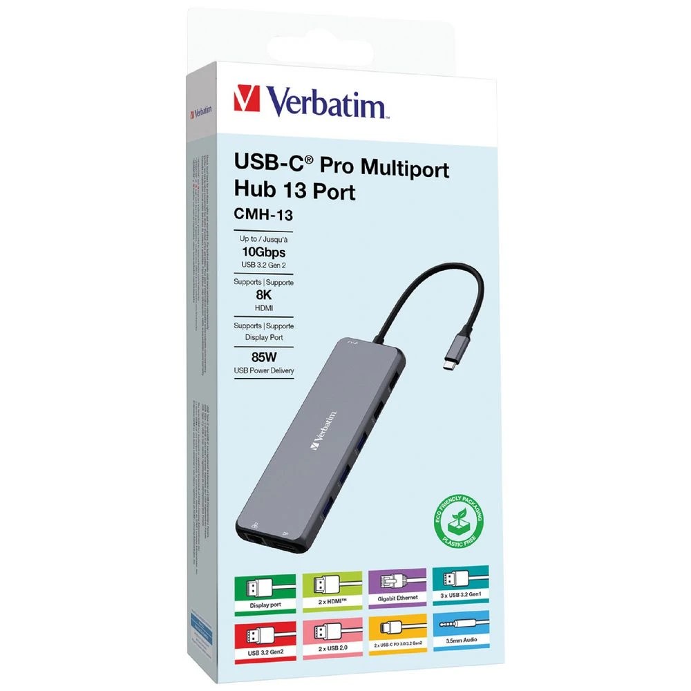 5 Verbatim 13-port USB-C Hub Grey, 5 of 5