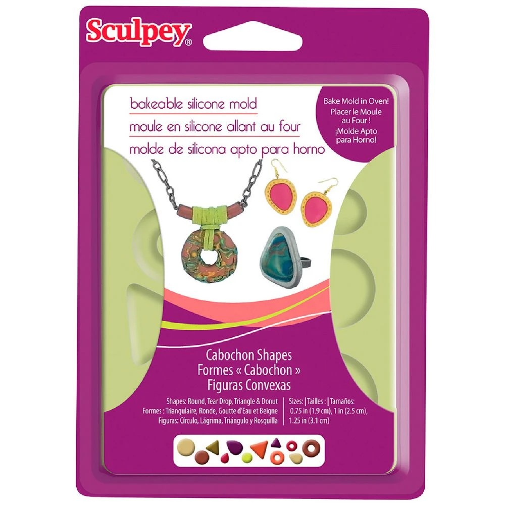 1 Sculpey Flexible Push Mould Cabochon Shapes, 1 of 1