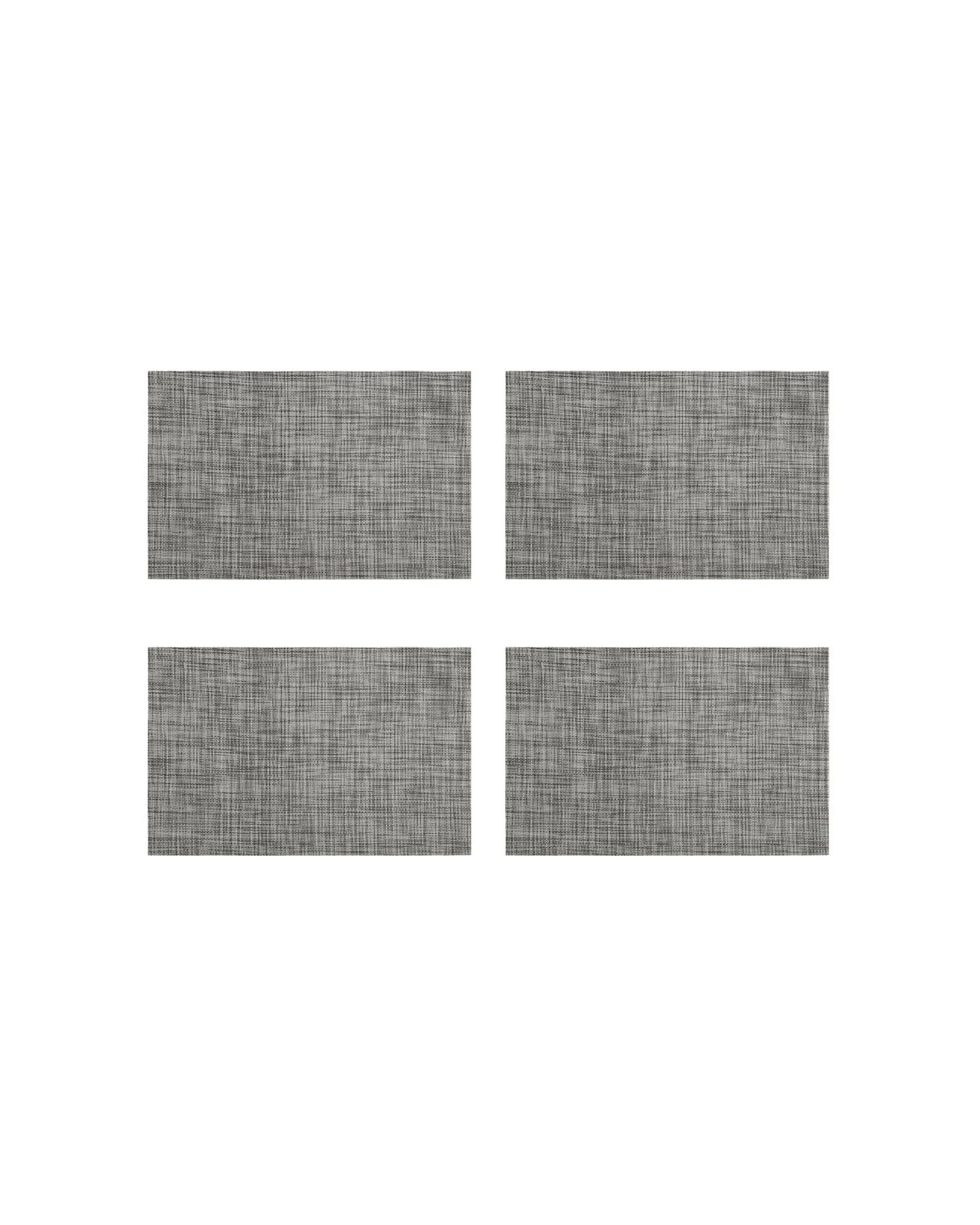 1 Maxwell & Williams 4PK Crosshatch Placemat Kitchen Dining Table Mat 45x30cm - Grey, 1 of 1