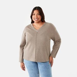 Curve V-Neck Relaxed Jumper
