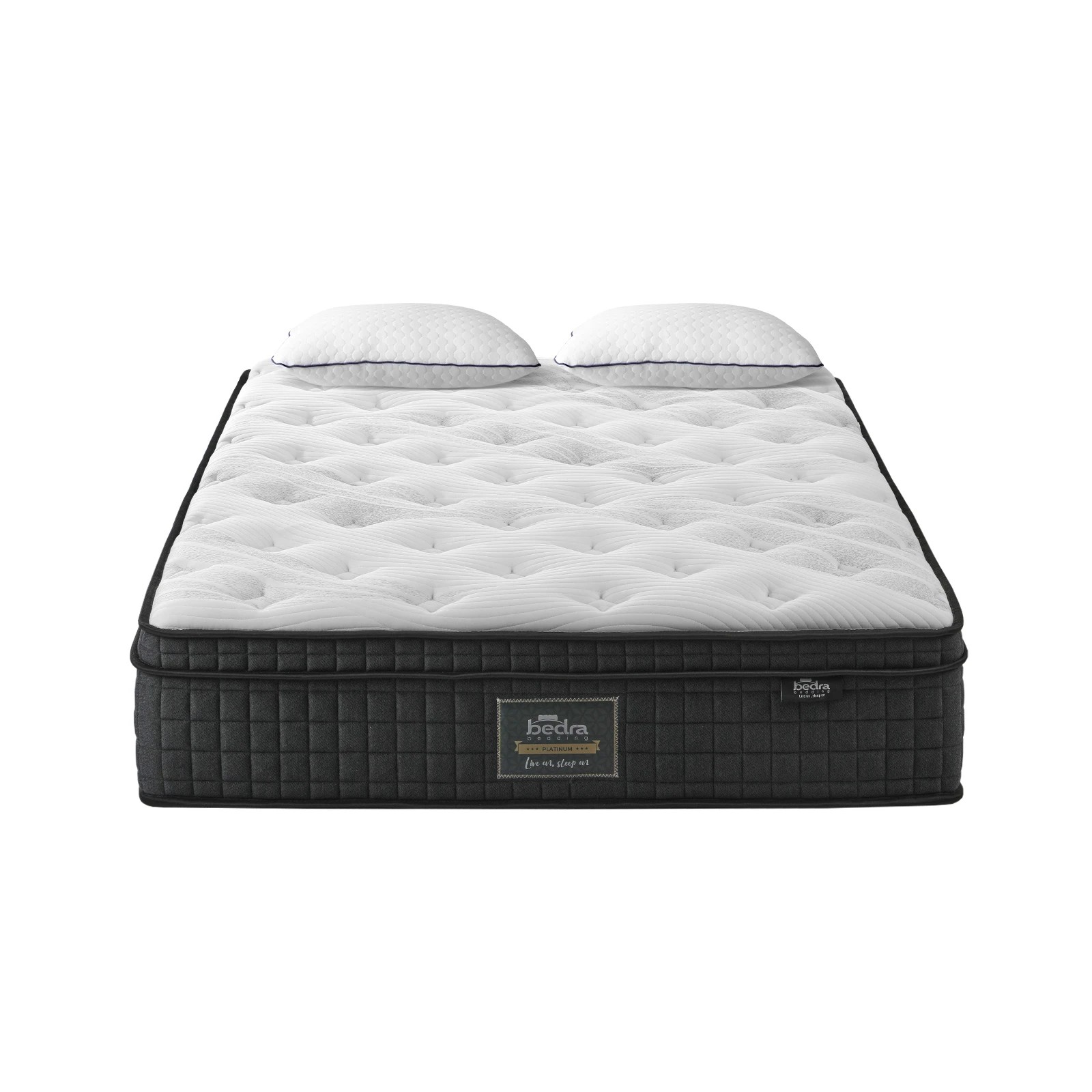 1 Bedra Bedding King Mattress Cool Gel Foam Pocket Spring 34cm With Pillows
 - Multi, 1 of 10