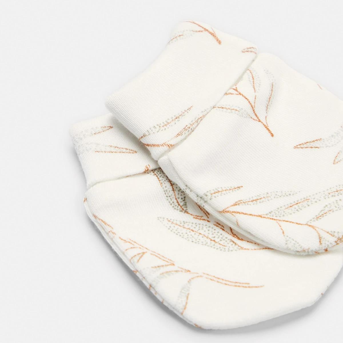 5 4 Pack Organic Cotton Unisex Hat and Mitten Set Gumleaf A, 5 of 10
