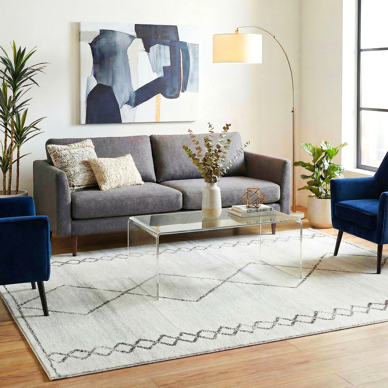 1 Common Ground Rugs Elysium Kylie 230x160cm - Medium Floor Rug - Natural, 1 of 8