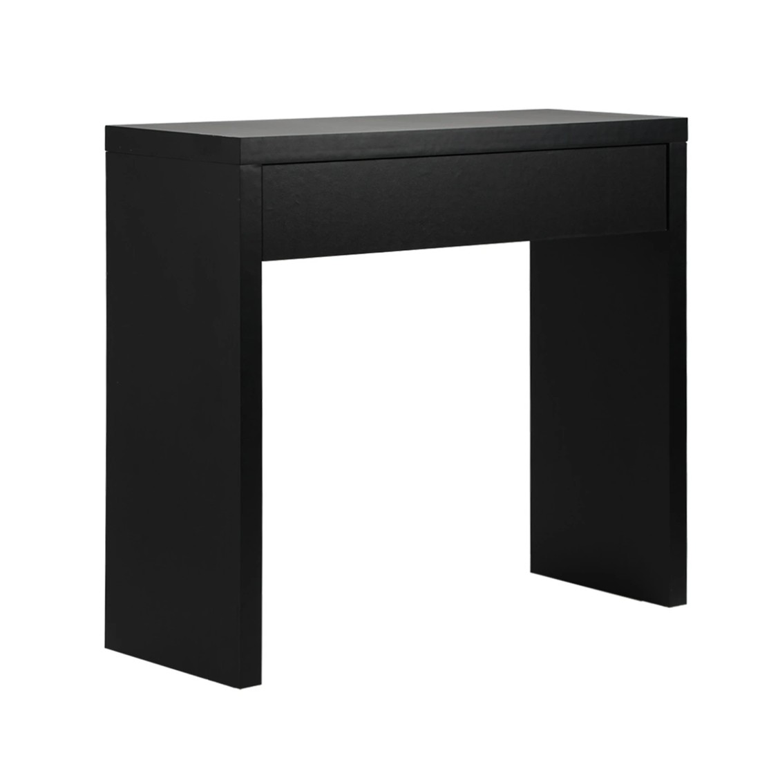 1 Oikiture Console Table Wood Sofa Table Hall Side Entry With Drawer
 - Black, 1 of 10