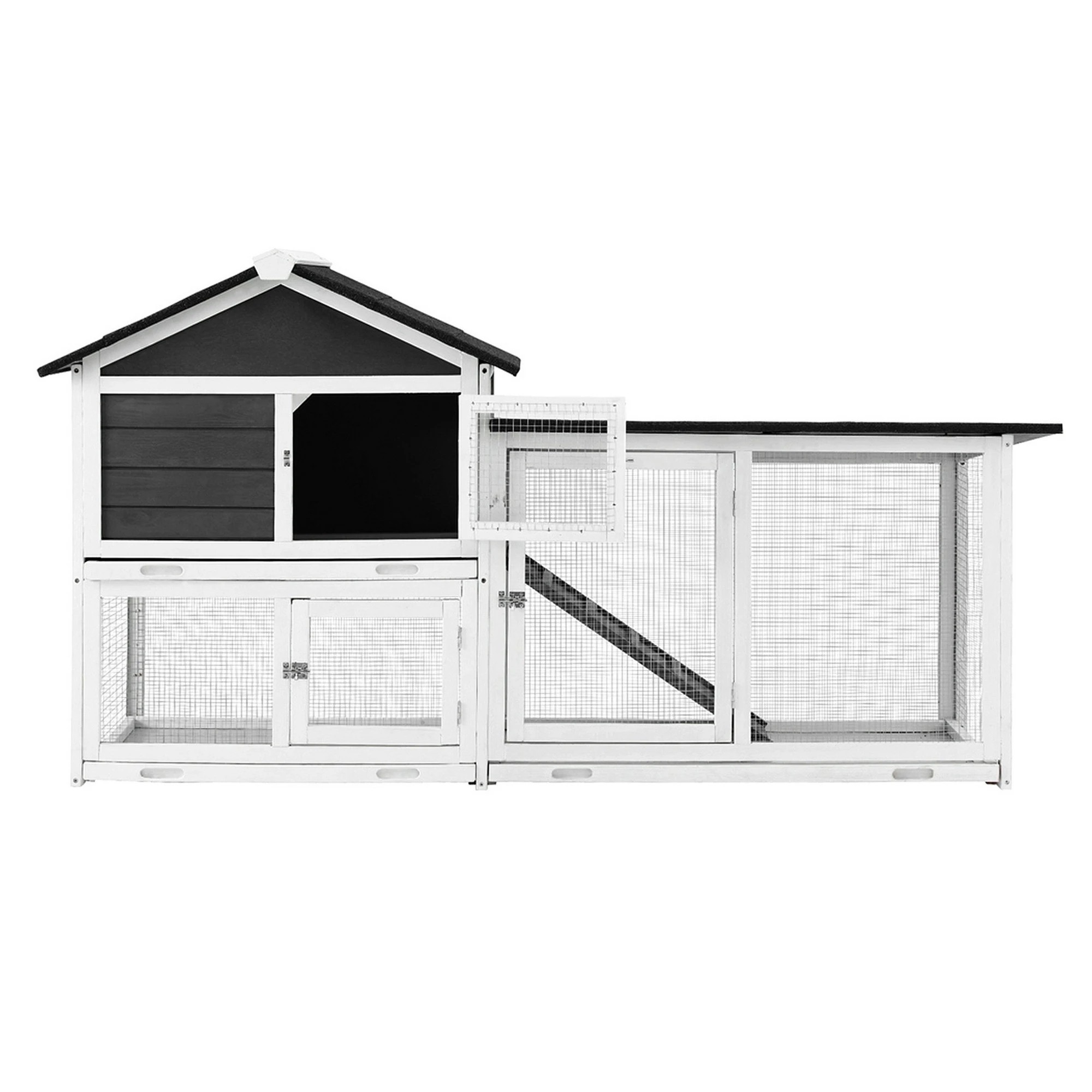 3 i.Pet Chicken Coop Rabbit Hutch Extra Large Wooden Run Cage House With Run - Multi - Multi, 3 of 7