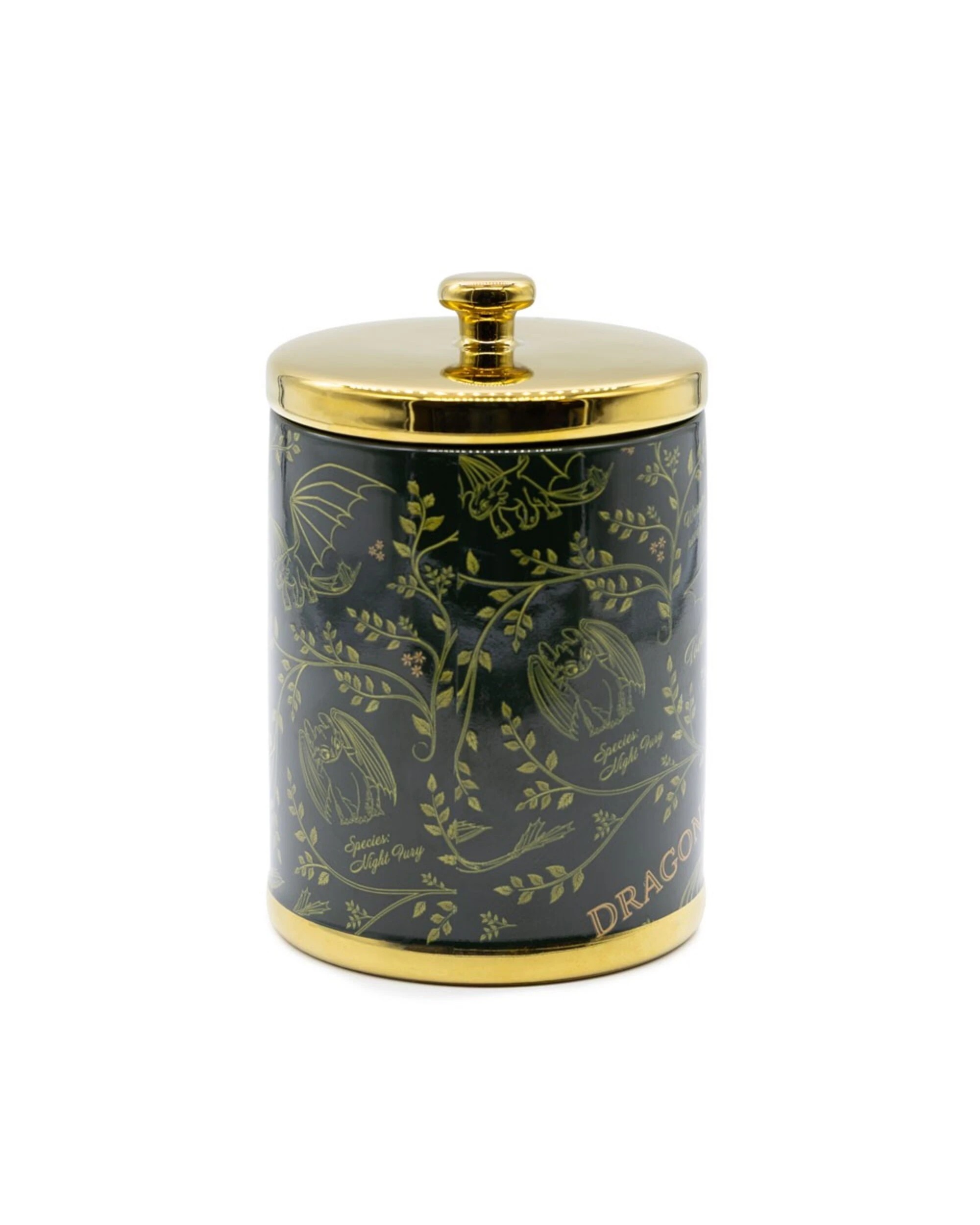 4 How to Train Your Dragon - Toothless Forest Gold Leaf Candle - Green, 4 of 4