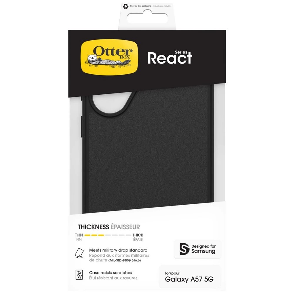 5 OtterBox React Case Samsung Galaxy A57 Black, 5 of 5
