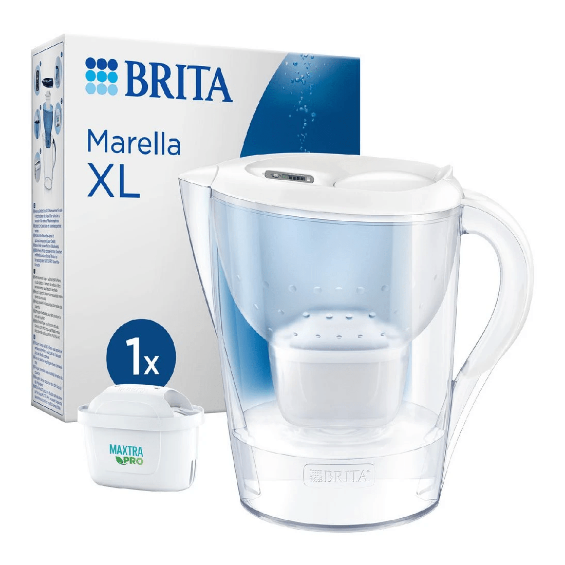 1 BRITA Water Filter Jug Marella XL 3.5L White, 1 of 7