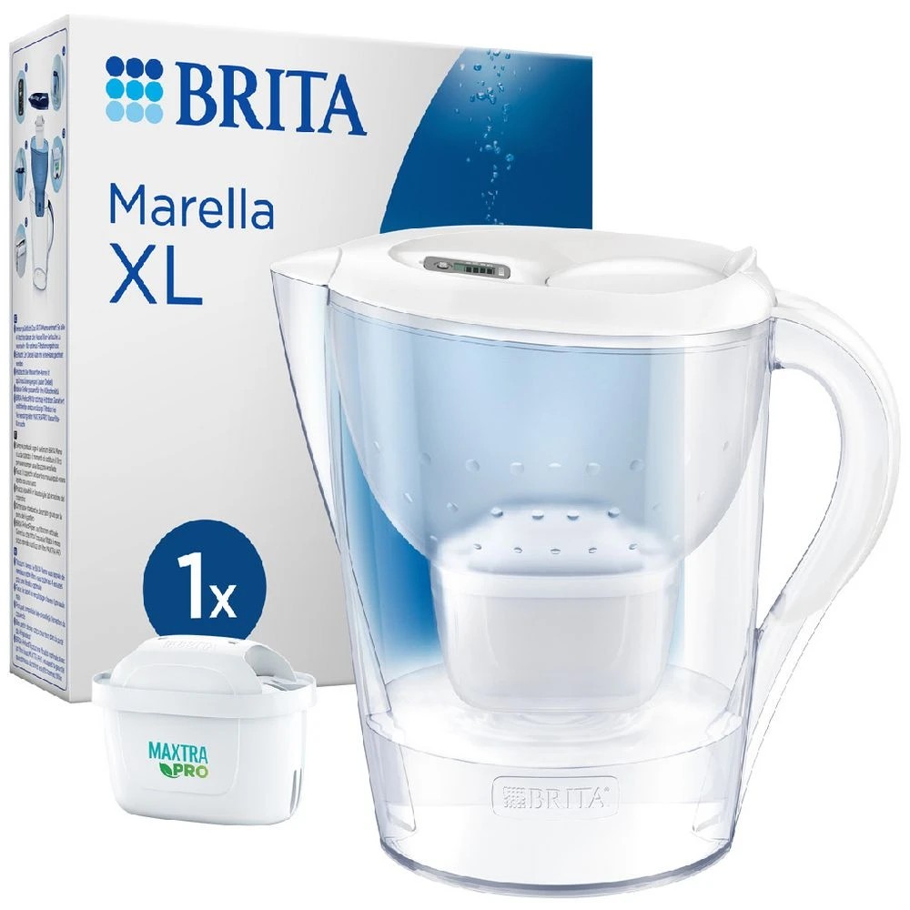 1 BRITA Water Filter Jug Marella XL 3.5L White, 1 of 7
