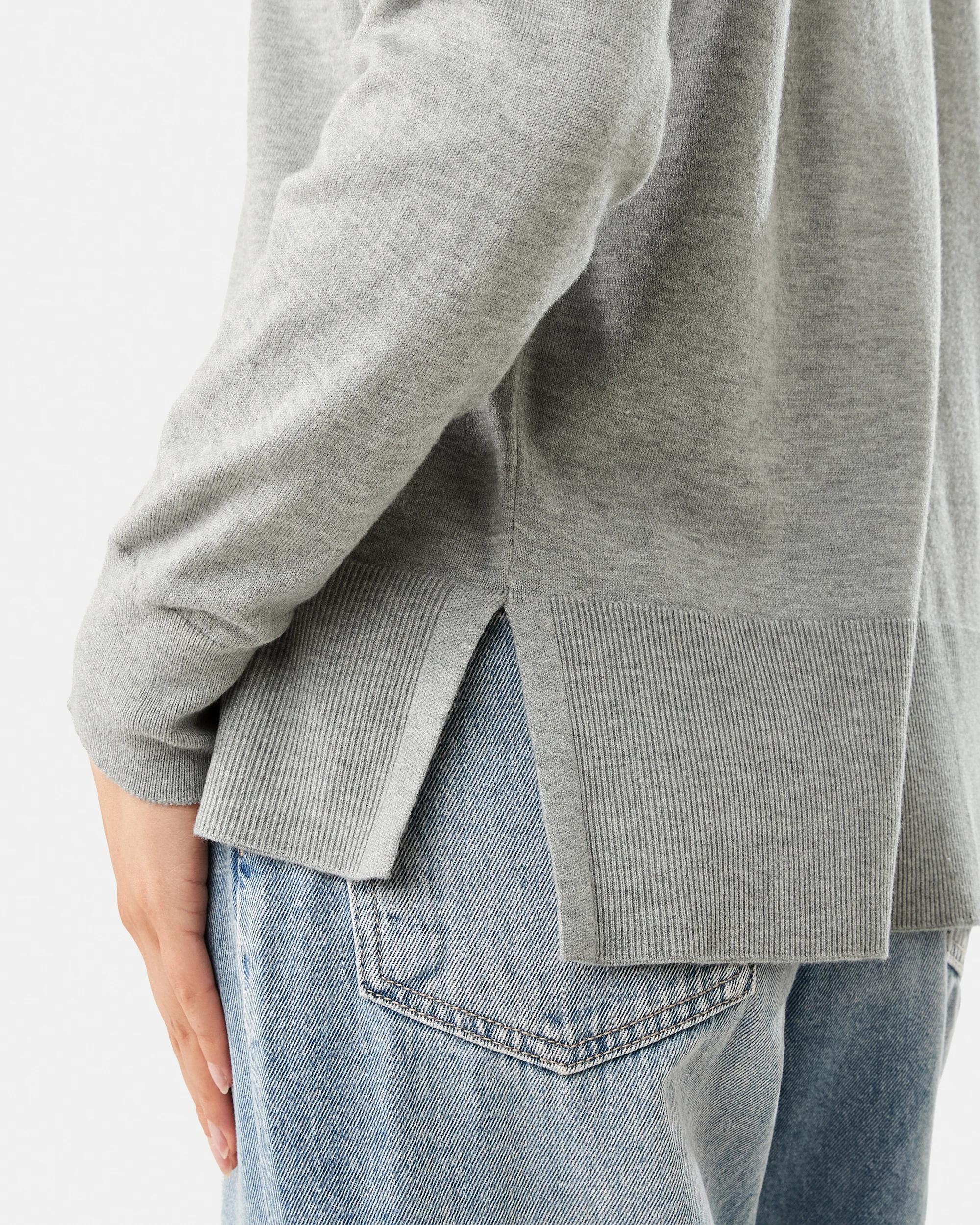 6 Crew Lightweight Jumper Slvr Marle, 6 of 6