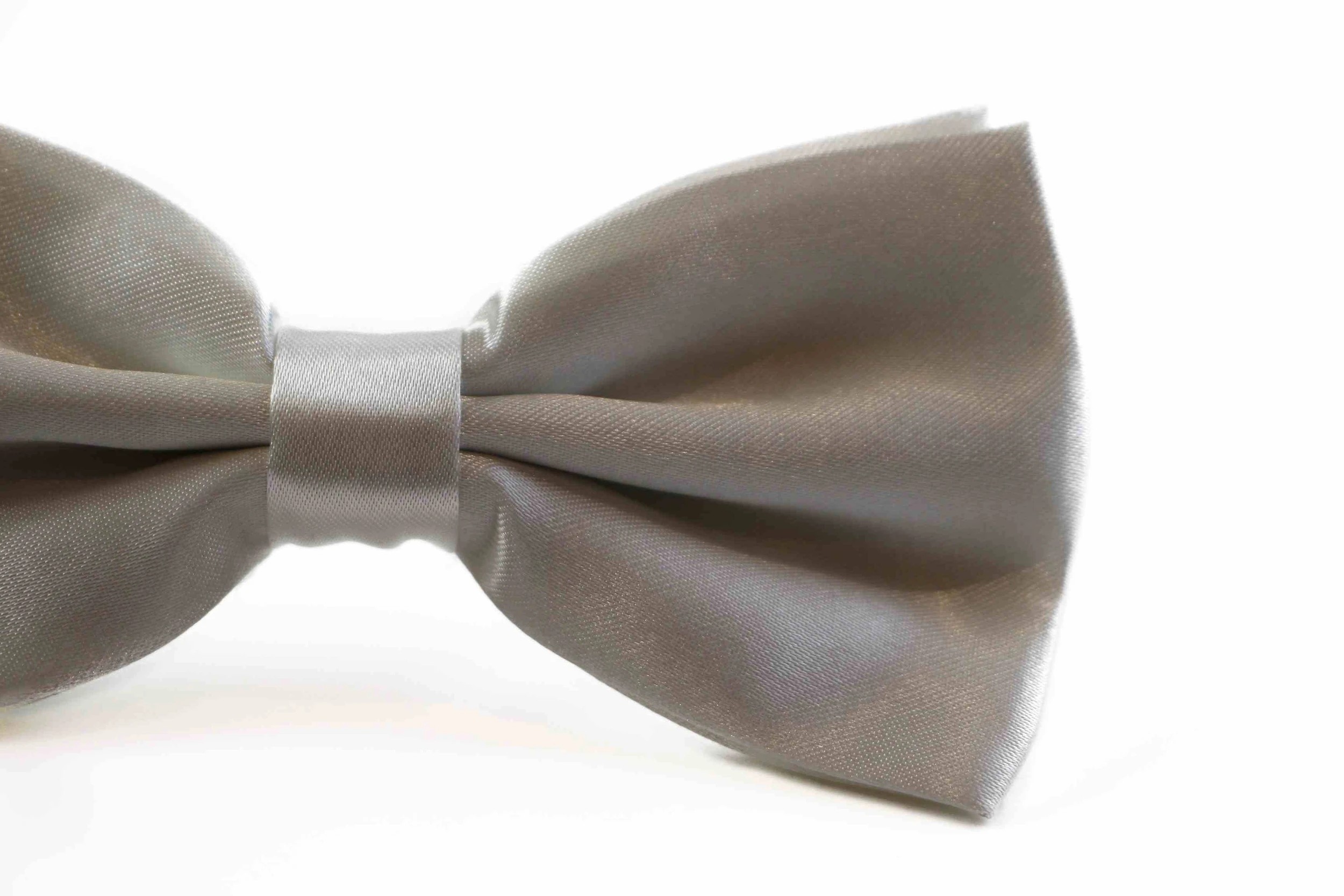 3 Zasel Mens Ivory Solid Plain Colour Bow Tie - Natural, 3 of 3