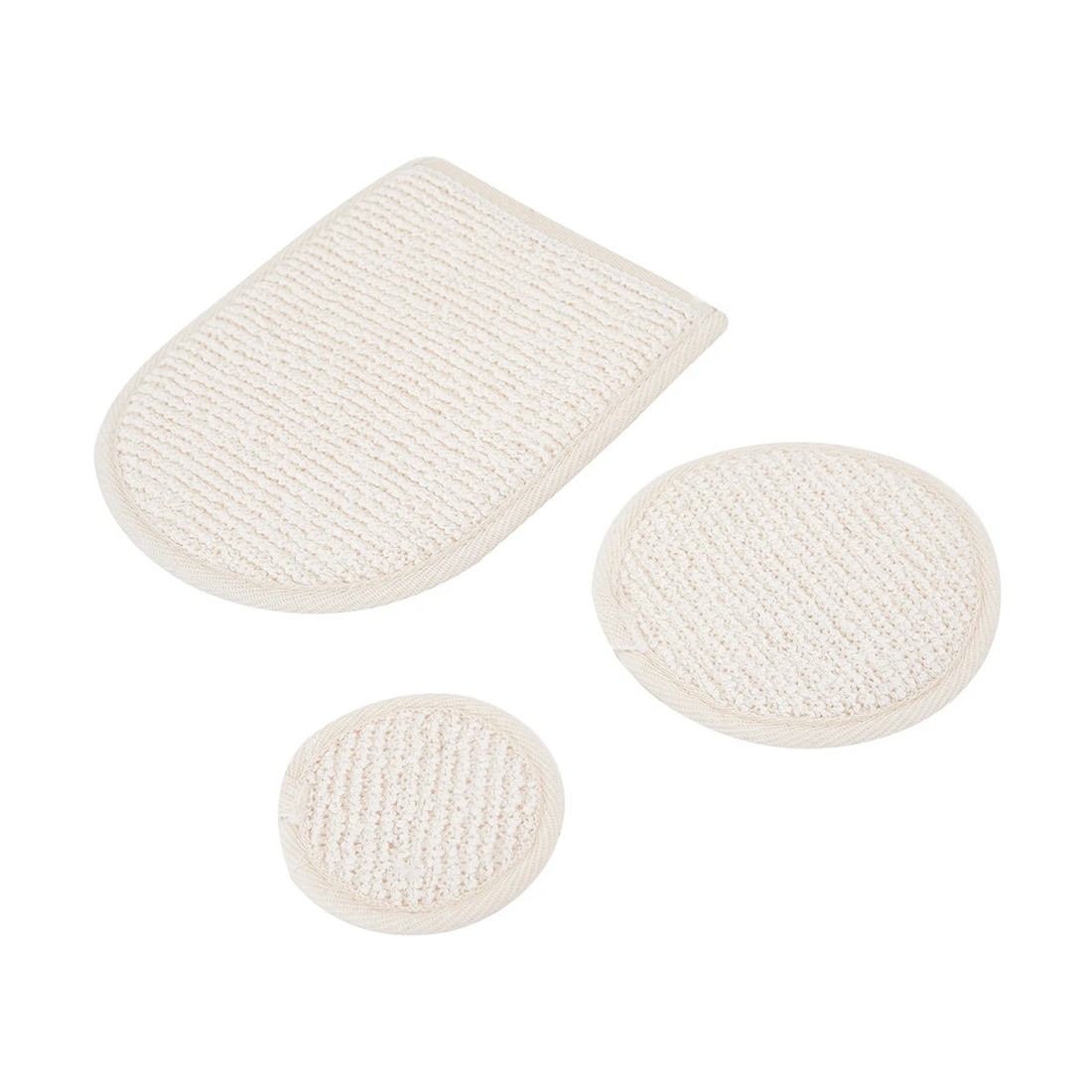 3 3 Pack Bamboo Blend Exfoliating Pads, 3 of 10