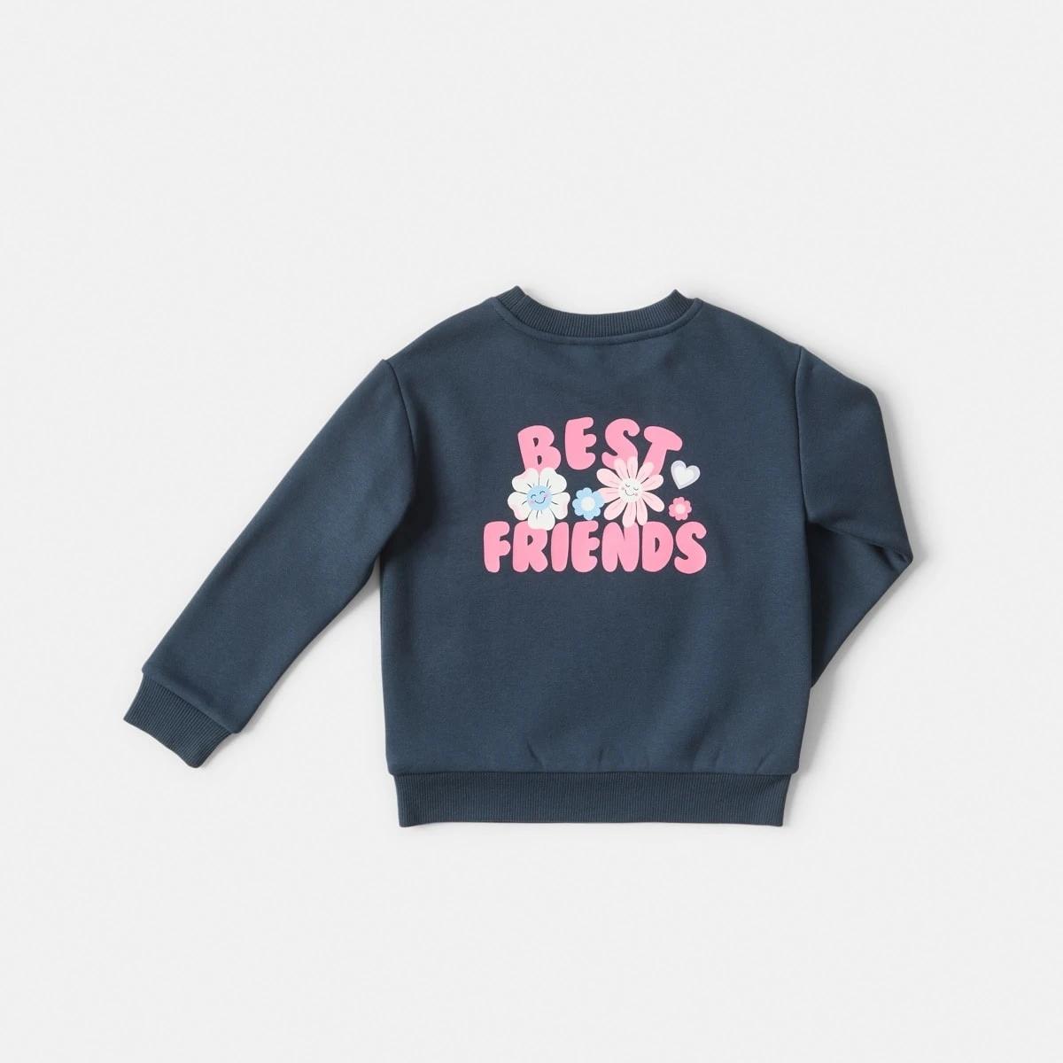 9 Print Crew Neck Sweatshirt Best Frnds, 9 of 9