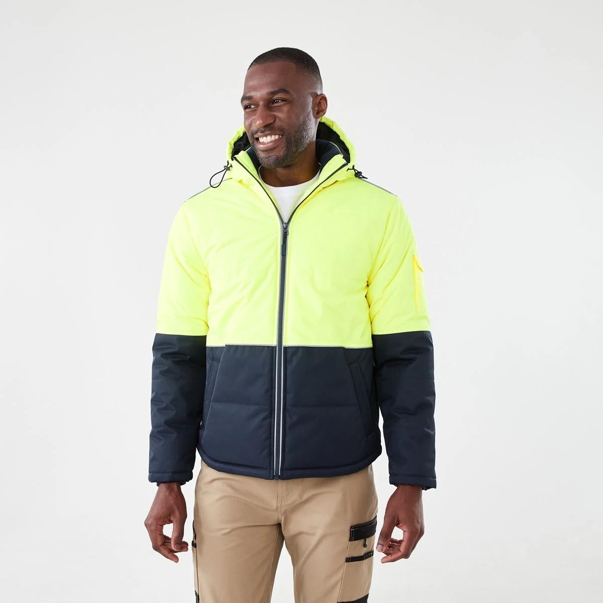 2 Hi-Visibility Puffer Jacket Yellow, 2 of 8
