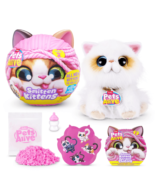 5 Piece ZURU Pets Alive Smitten Kittens Series 2 - Asso