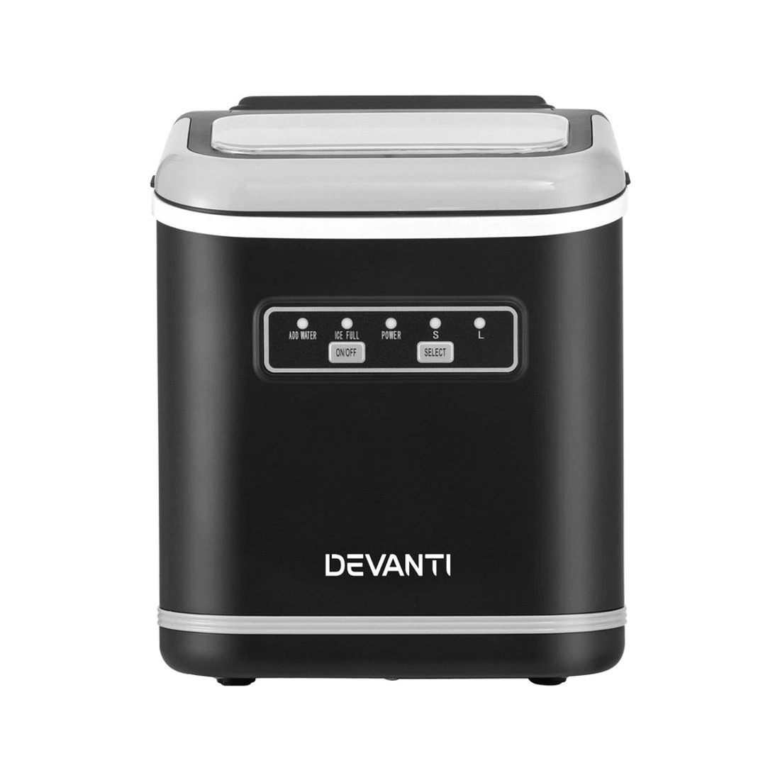 4 Devanti Ice Maker Machine Portable 12kg - Black, 4 of 7