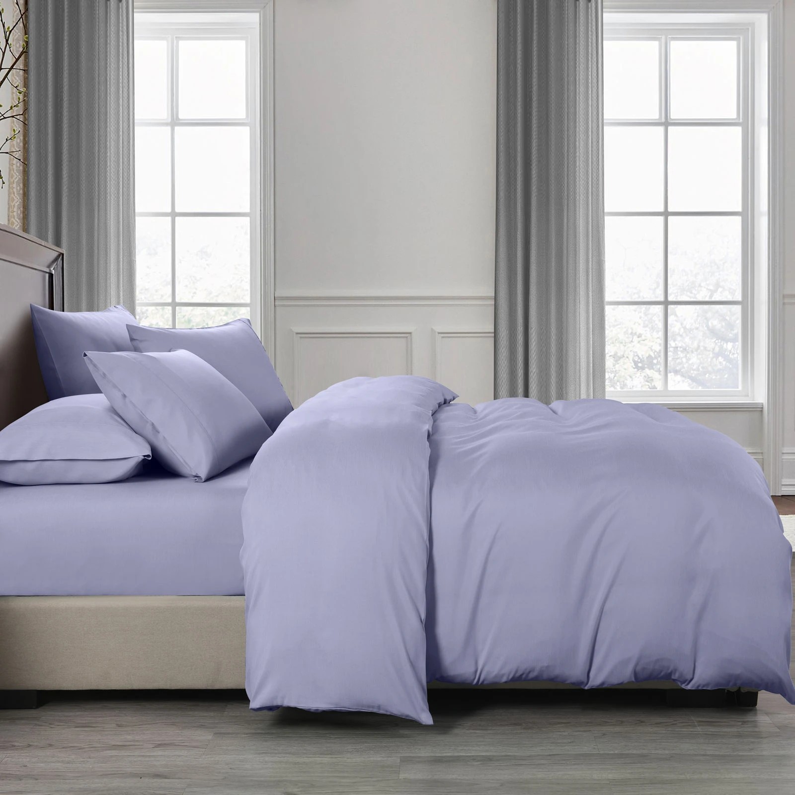 4 Royal Comfort 2000TC 6 Piece Bamboo Sheet & Quilt Cover Set Cooling Breathable - King Bed - Grey, 4 of 5