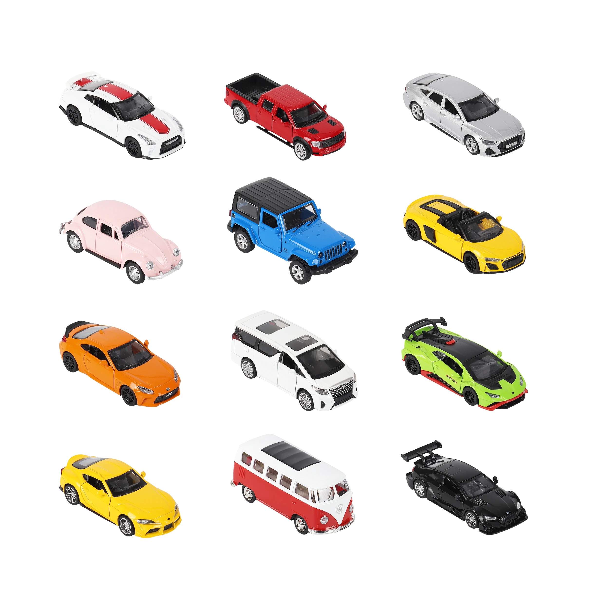 4 Metal Speed Zone (MSZ) Die Cast Metal Street Series Scale Model Car - Assorted, 4 of 6
