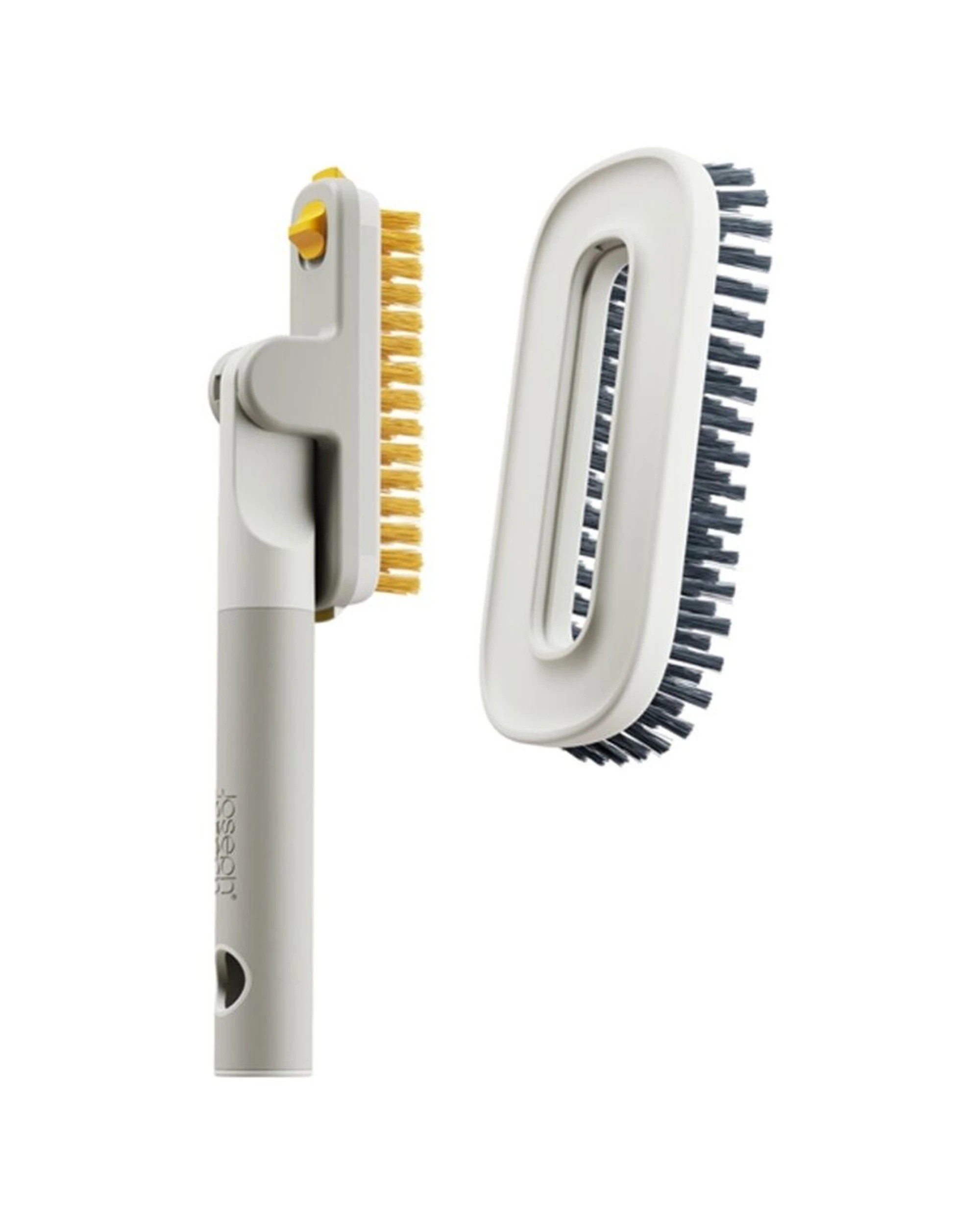 4 Joseph Joseph CleanTech Large & Narrow Bathroom Tile Cleaning Scrubber  2-In-1 - Beige, 4 of 7