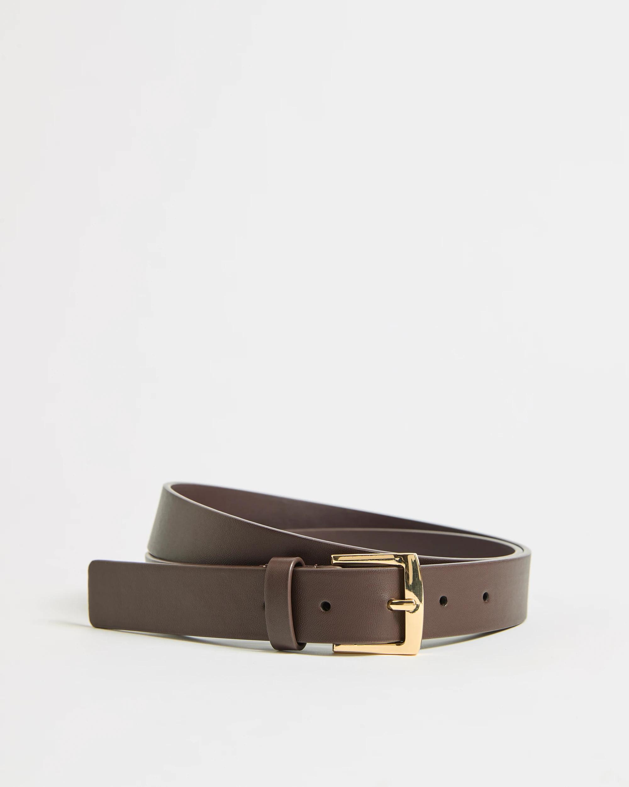 2 Target Woman Classic Jean Belt CHOCOLATE, 2 of 3