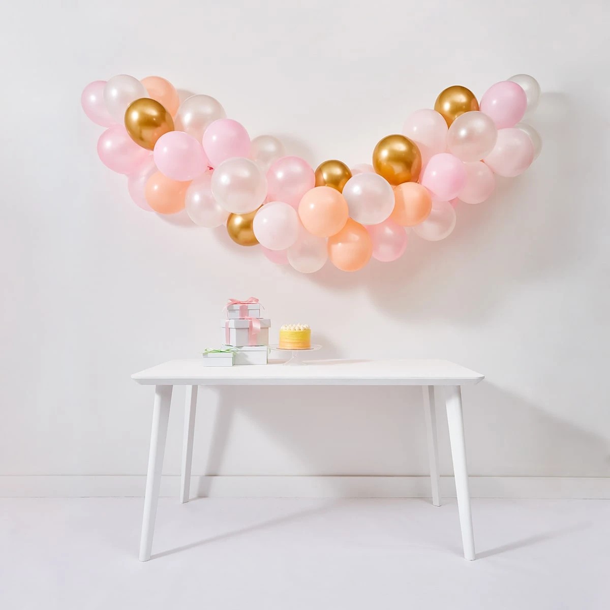 6 Peachy Pink Balloon Garland, 6 of 6